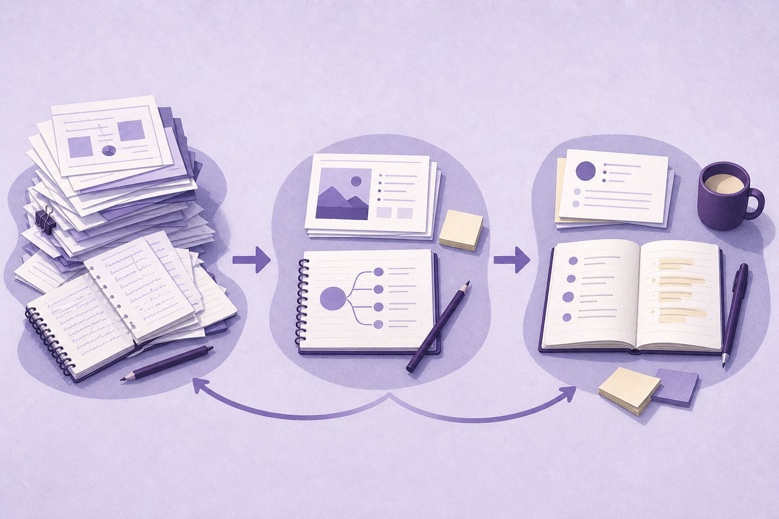 Course materials becoming a focused study plan and an active review session